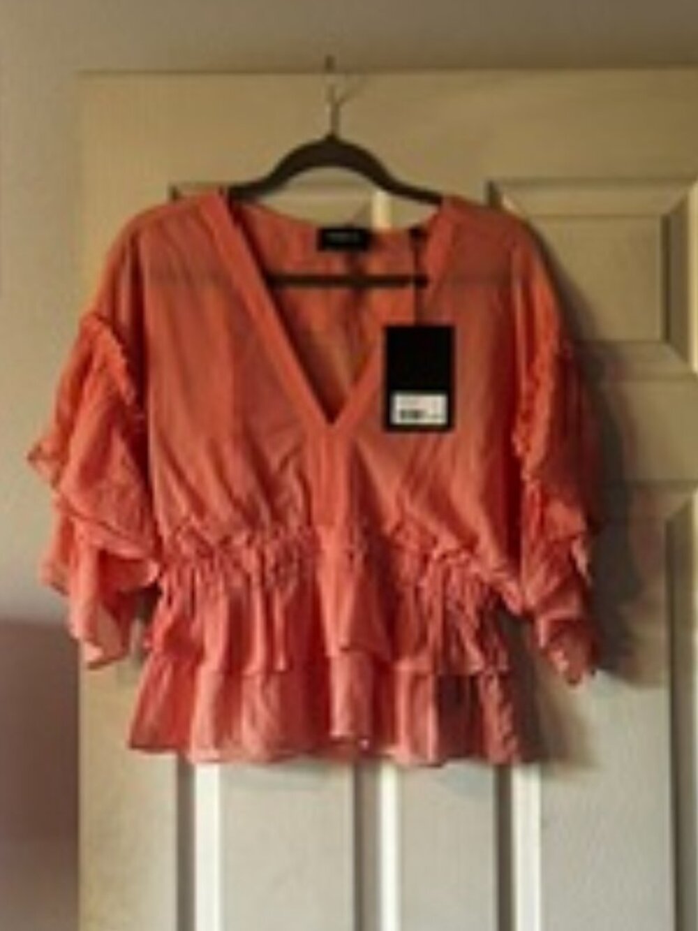 NWT THE KOOPLES Ruffled Blouse - Size 3 (Large)